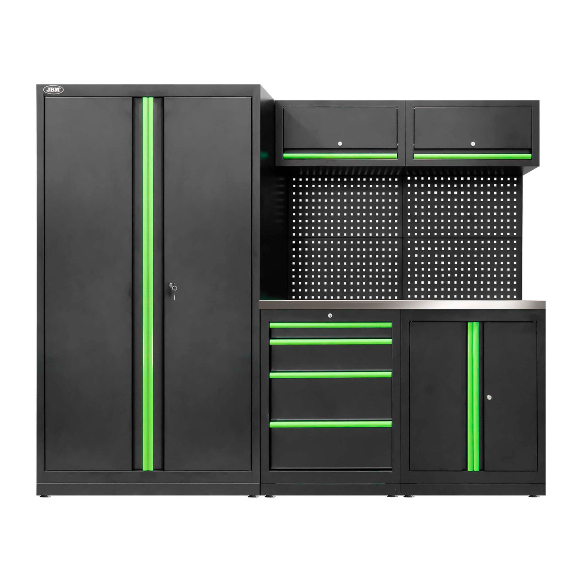 SET DI MOBILI MODULARI (13 PEZZI) - SET CON ARMADIO A DUE ANTE cod. SERIE595 | SERIE595