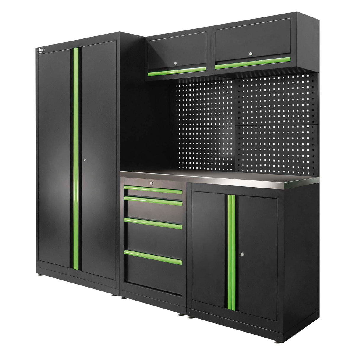 SET DI MOBILI MODULARI (13 PEZZI) - SET CON ARMADIO A DUE ANTE cod. SERIE595 | SERIE595