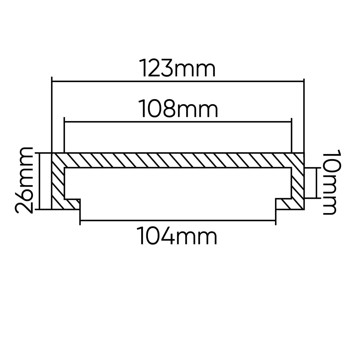 TAMPONE IN GOMMA PER PONTE SOLLEVATORE RAVAGLIOLI/WERTHER 123MM | 54355