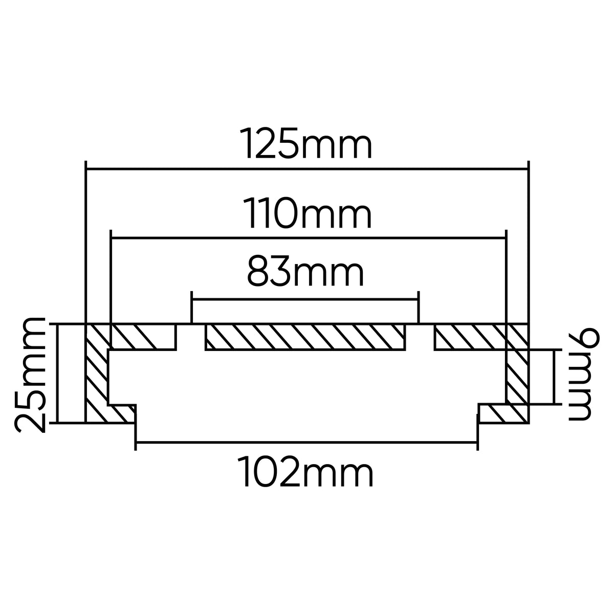 TAMPONE IN GOMMA PER PONTE SOLLEVATORE SLIFT/IME 125MM | 54492