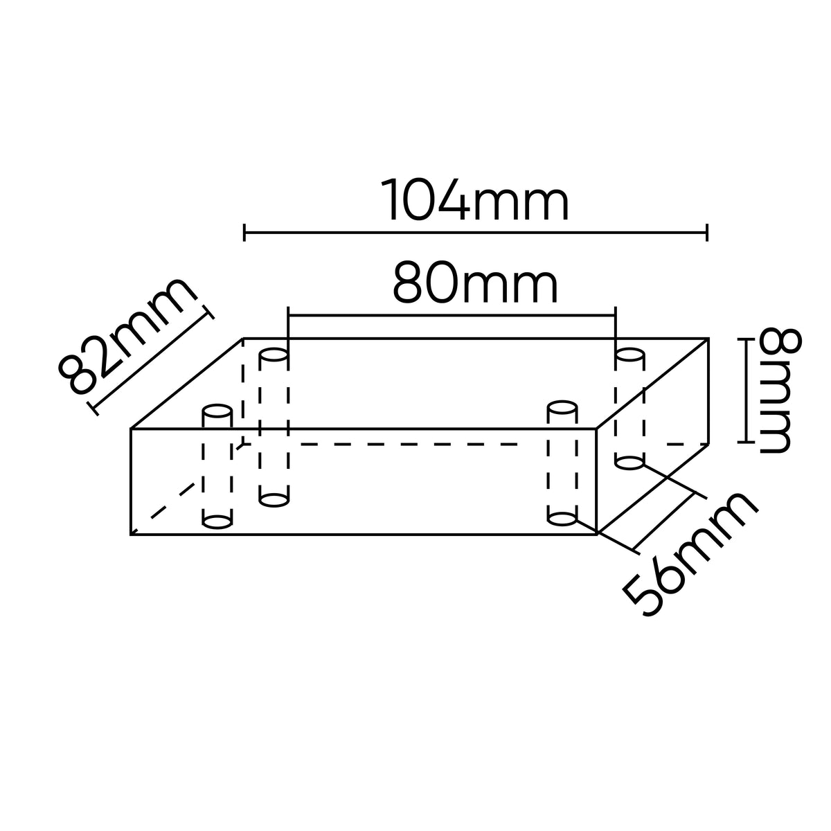 TAMPONE IN GOMMA PER PONTE SOLLEVATORE ROTARY 104X82MM | 54496