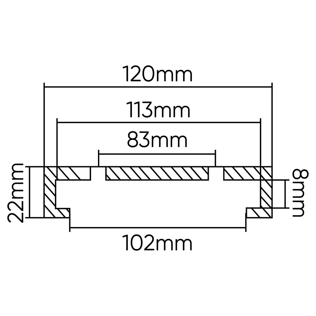 TAMPONE IN GOMMA PER PONTE SOLLEVATORE MAHA 120MM | 54497