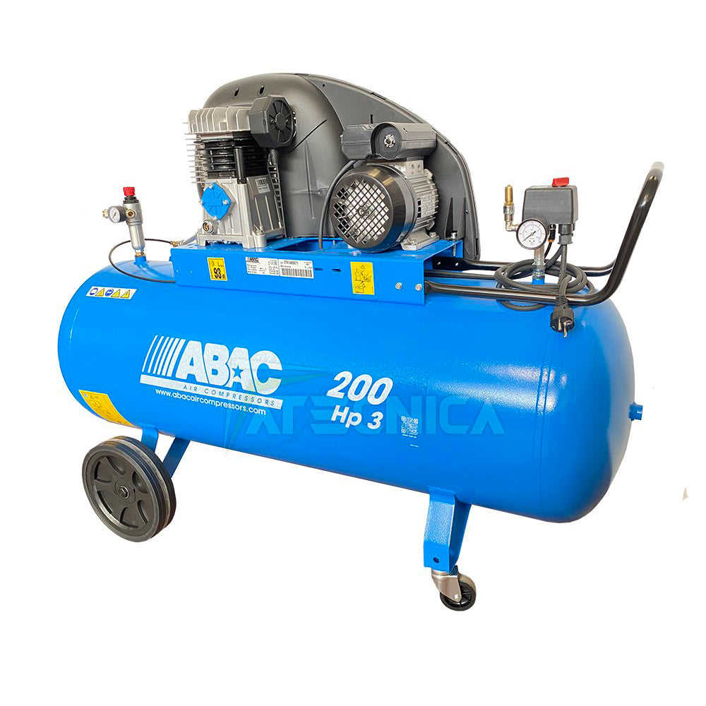 4116024534 Compressore a pistoni per aria compressa 200 L 3Hp ABAC A29B 200 2,2Kw 320l/min