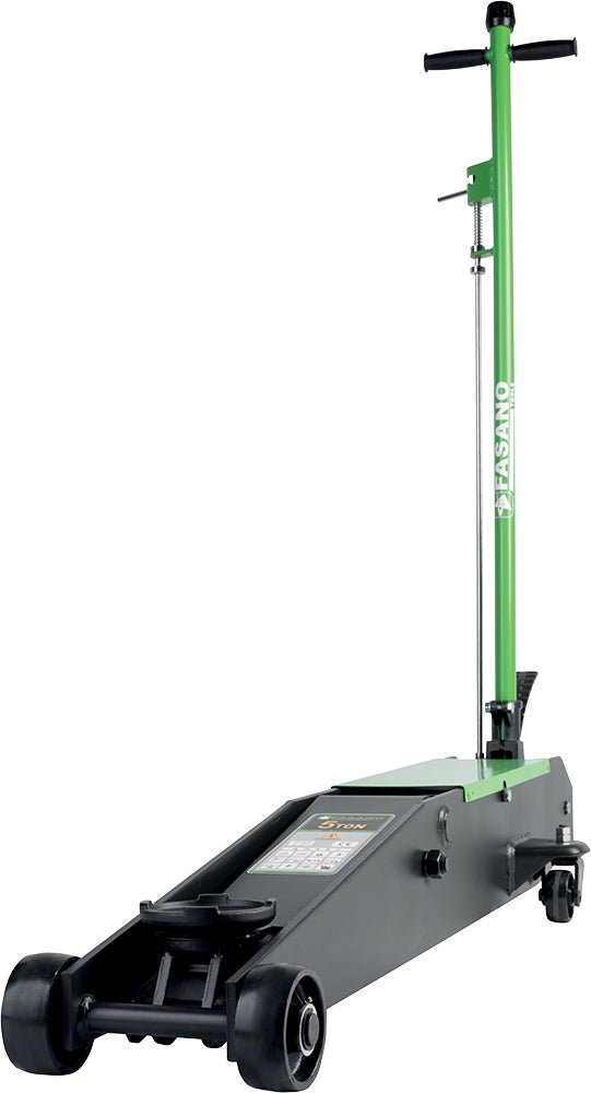 Sollevatore Idraulico a Carrello 5 Tonnellate - Modello Lungo - Per Mezzi Pesanti | FG 722/5T