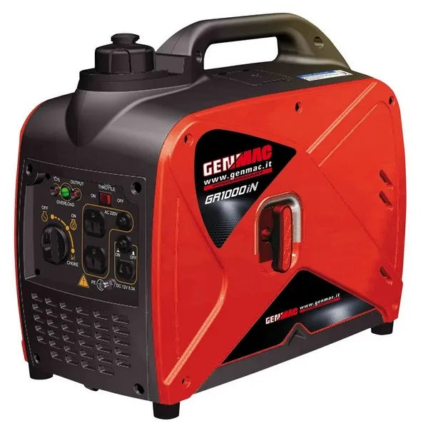 Generatore di corrente silenziato ad inverter 1,1 Kw GENMAC GR1000iN gruppo RATO