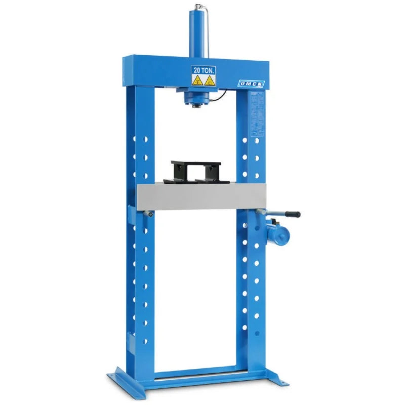 Pressa idraulica OMCN 156 con pompa a mano a 2 velocità, 20 ton