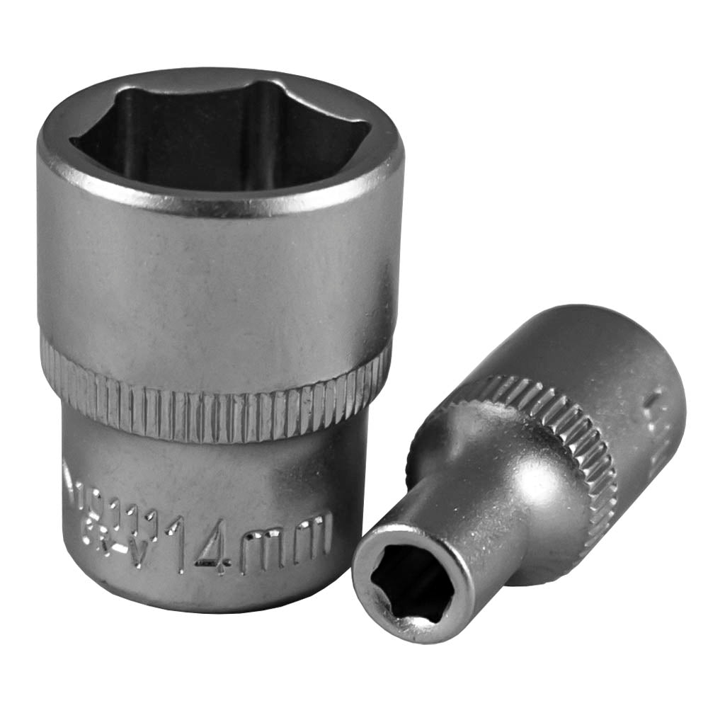 10107 BUSSOLA ESAGONALE 1/4" 10MM - ZINCATO