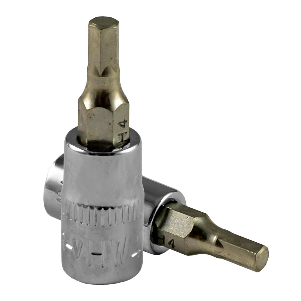 TESTE PER MANICO GIRAVITE HEX 4MM, CROMATA | 13375