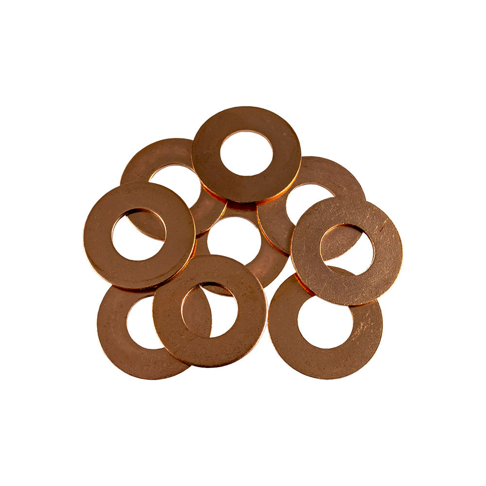 BORSA CON 50 RONDELLE DI RAME  PER INIETTORI (20,0 X 9,4 X 0,9MM) | 13833