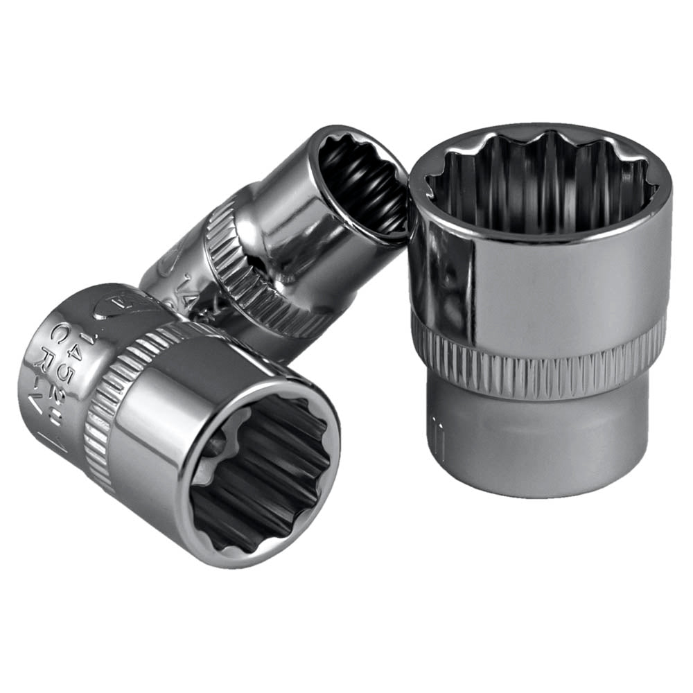 BUSSOLE POLIGONALI 3/8" , 18MM, CROMATA | 14524