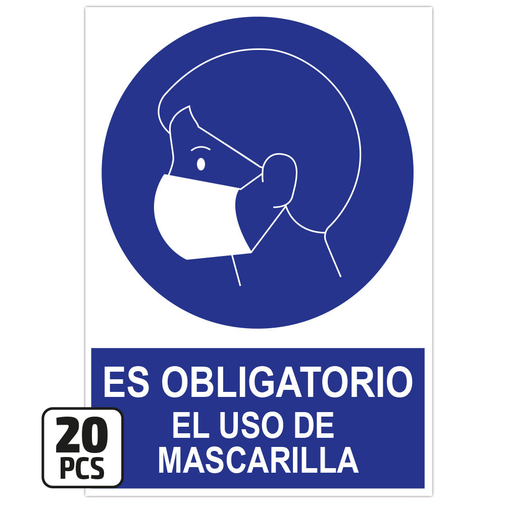 KIT POSTER "USARE SEMPRE LA MASCHERA", 20 PZ. | 14821