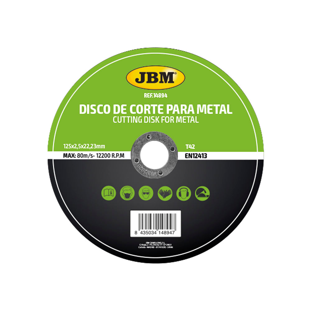T42 DISCO TRONCATORE PER METALLO, 125 X 2.5 MM | 14894