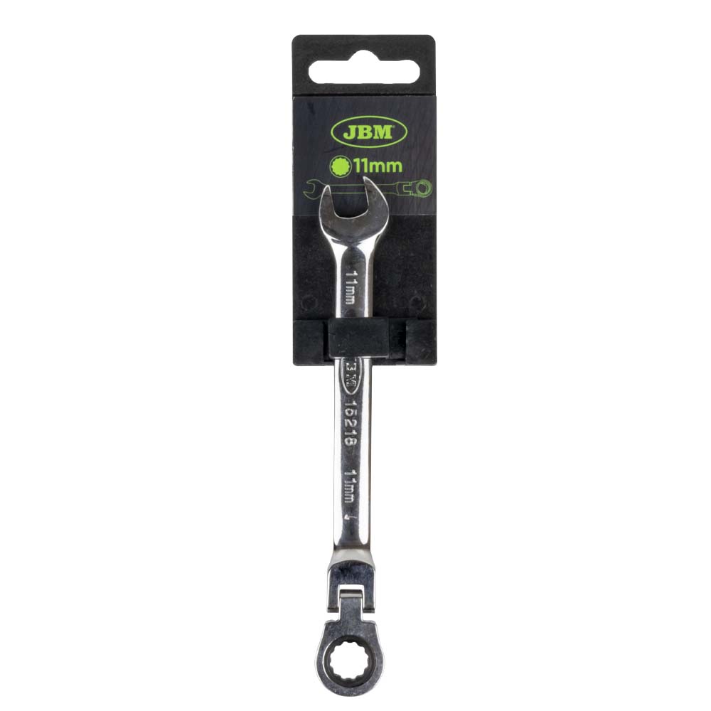 CHIAVE COMBINATA CON TESTA FLESSIBILE 11 MM - CON RIVESTIMENTO A SPECCHIO | 15218