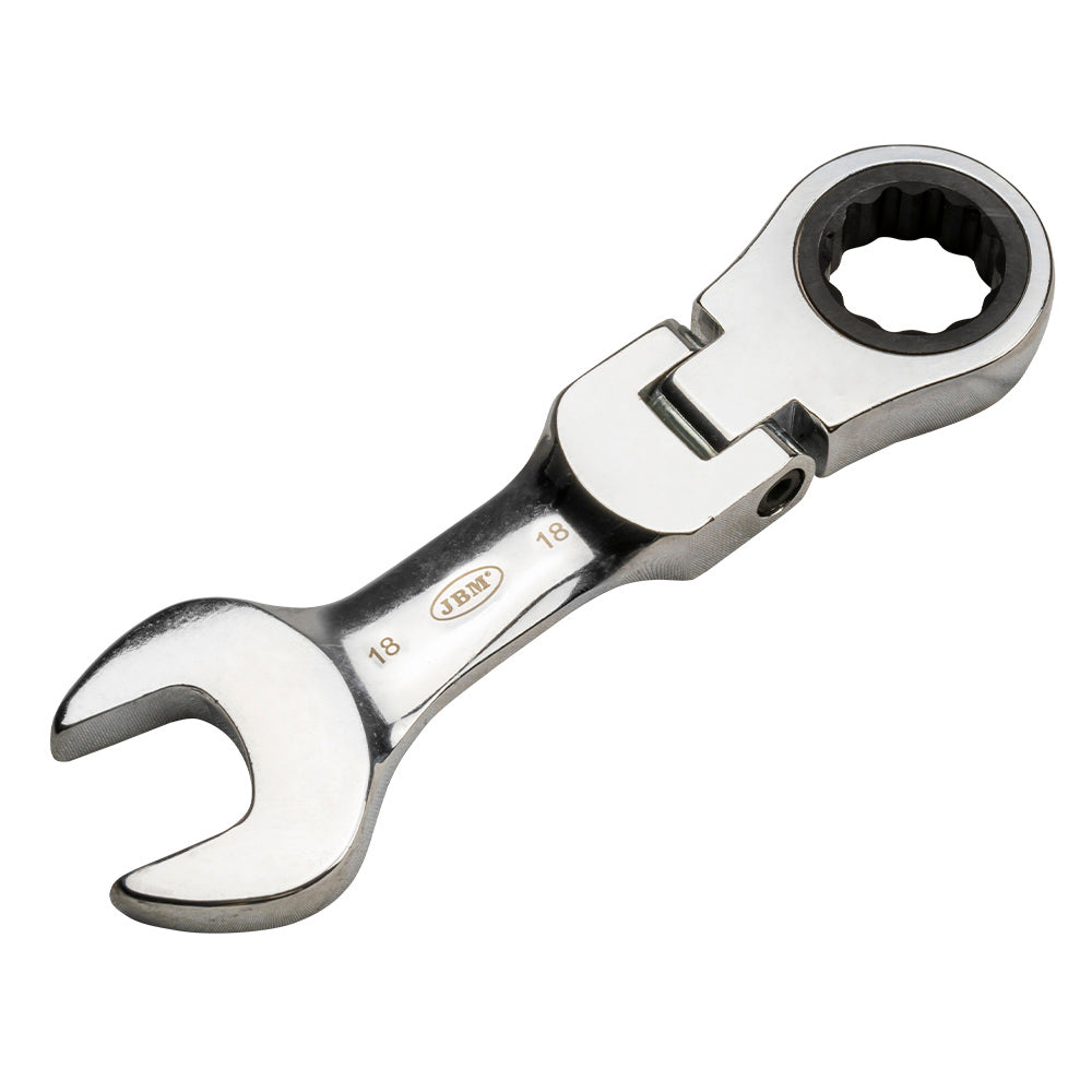 CHIAVE COMBINATA A SNODO CORTO CON CRICCHETTO - 19 MM | 15339