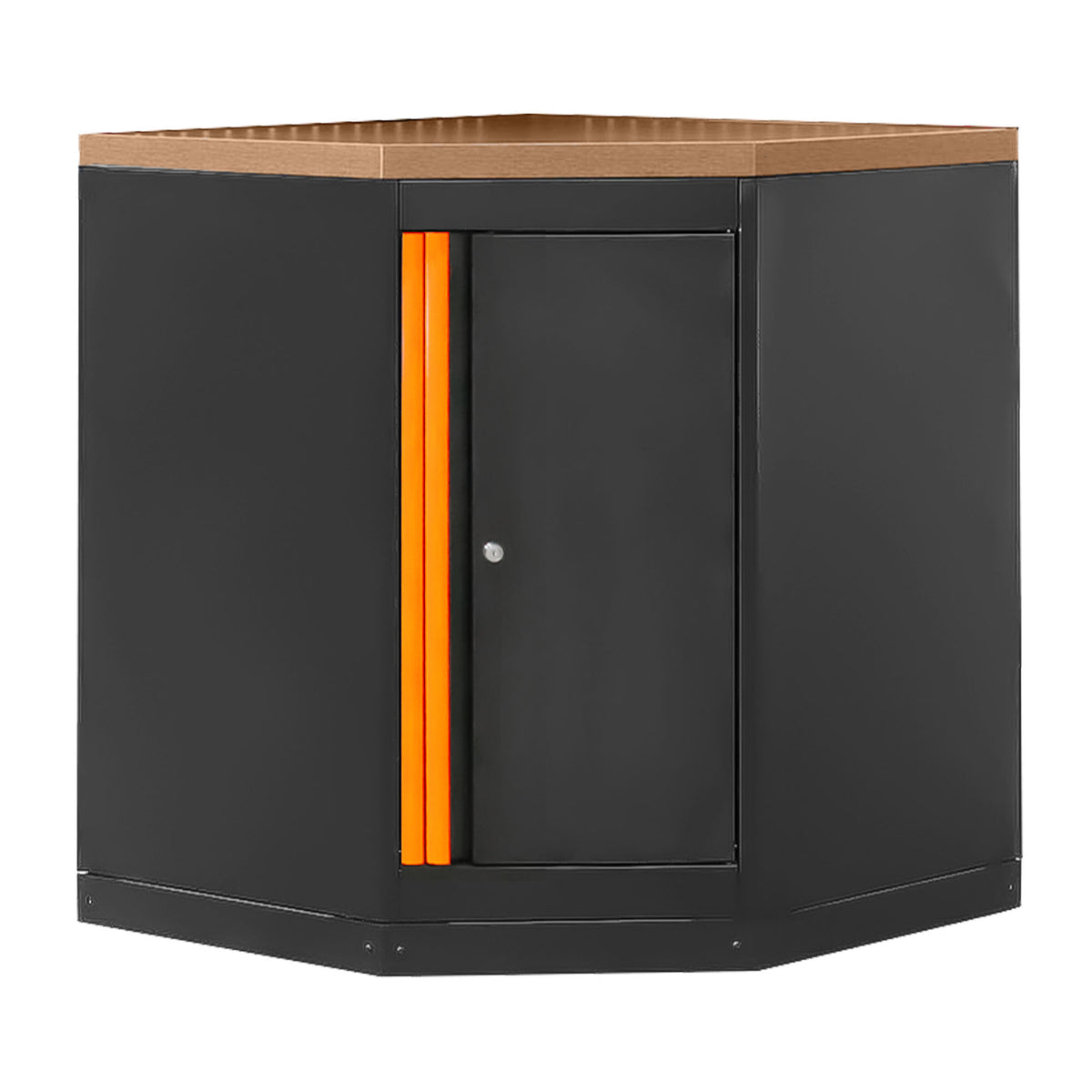 ARMADIO ANGOLARE CON PANNELLO IN MDF - ARANCIONE | 16492O