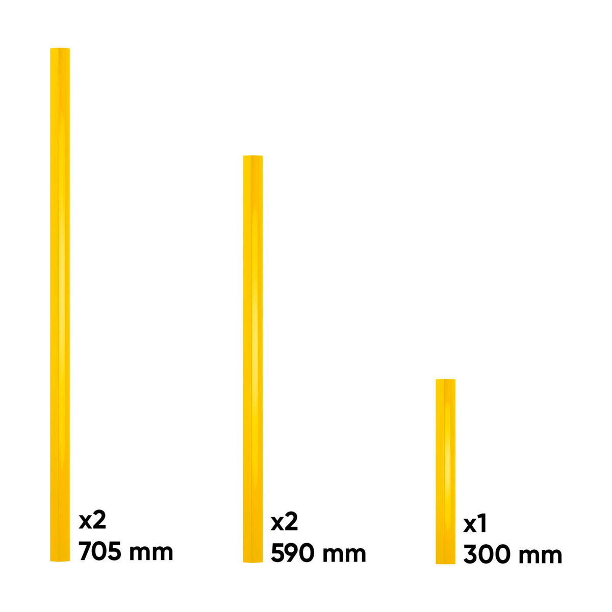 SET DI MANIGLIE PER SERIE 527 - GIALLO | 17857