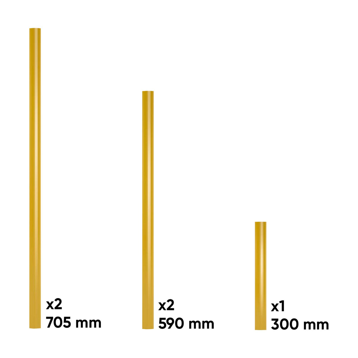 SET DI MANIGLIE PER SERIE 527 - ORO | 17859