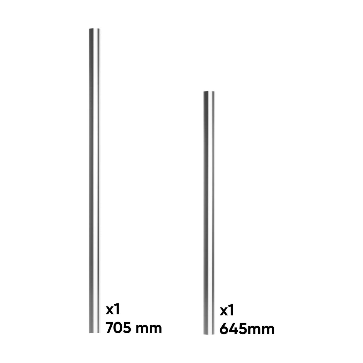 SET DI MANIGLIE PER SERIE 528 - ARGENTO | 17961
