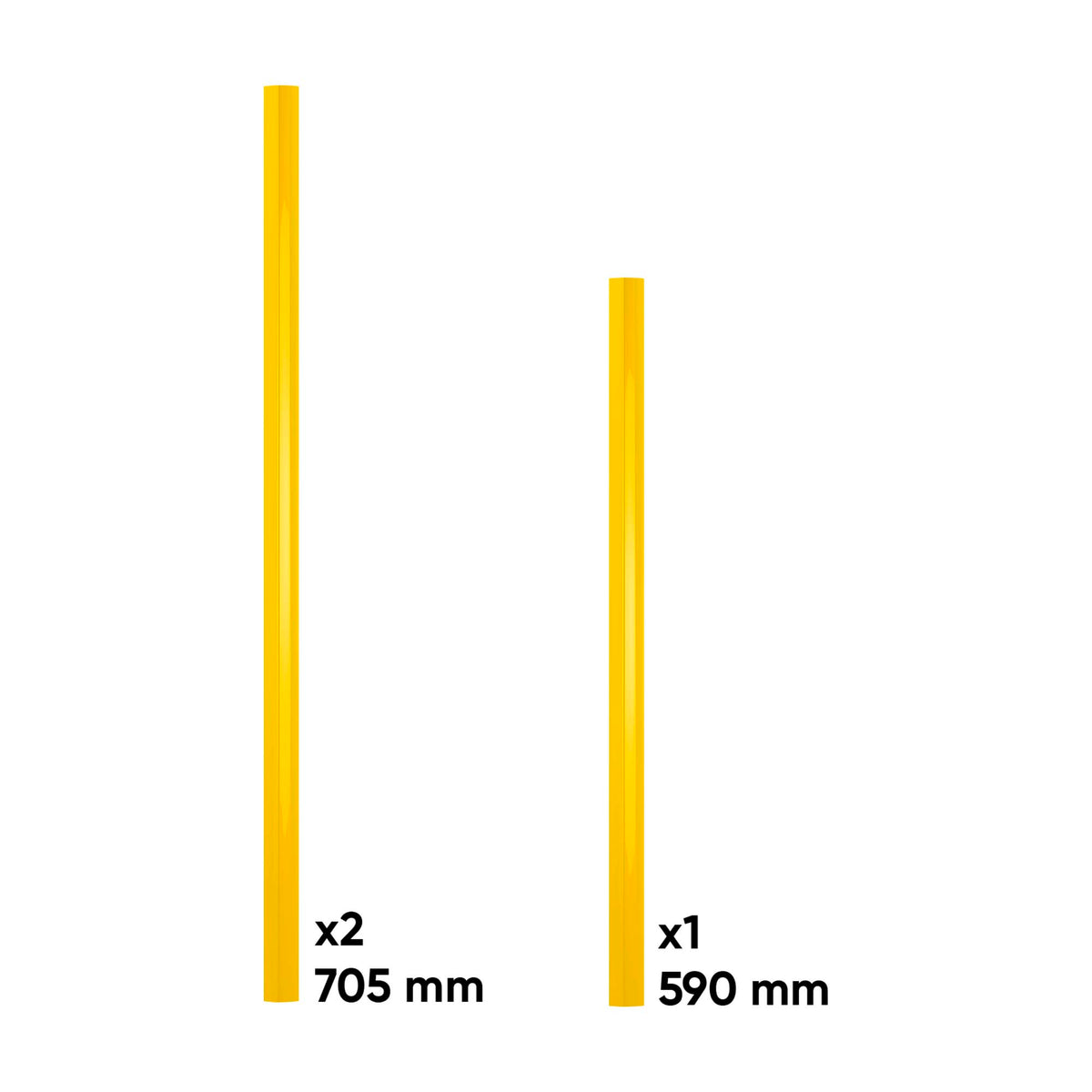 SET DI MANIGLIE PER SERIE525 - GIALLO | 18023