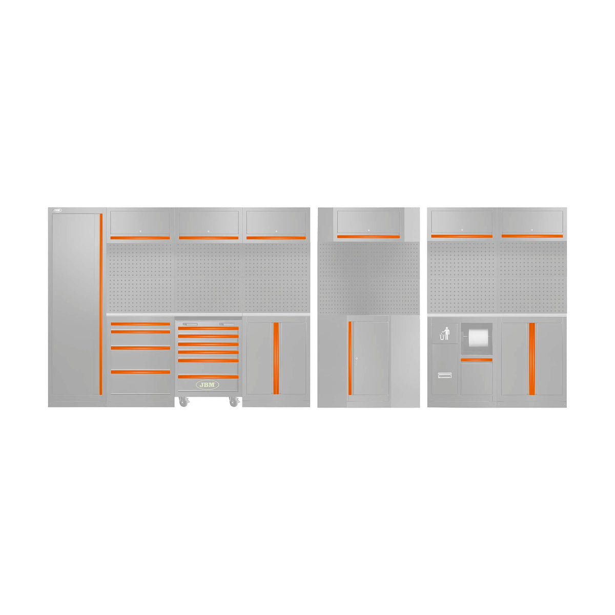 SET DI MANIGLIE PER SERIE565 - ARANCIONE | 18040