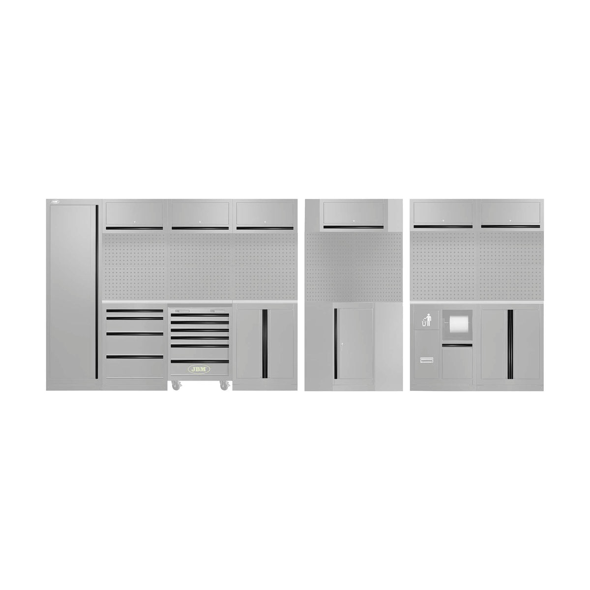 SET DI MANIGLIE PER SERIE565 - NERO | 18043