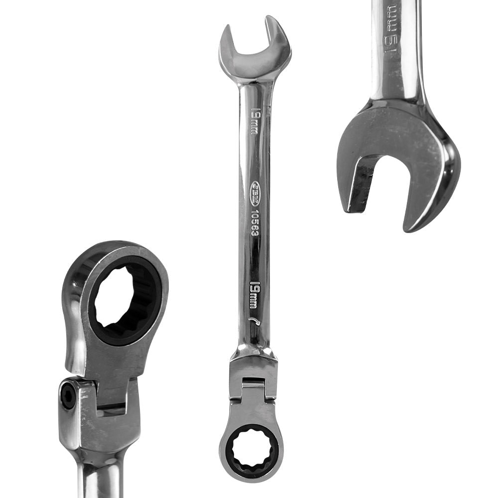SET DI 12 CHIAVI COMBINATE ARTICOLATE CON CRICCHETTO | 51318