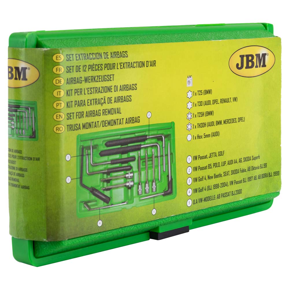 51501 SET DI 12 PEZZI PER L'ESTRAZIONE DI AIRBAGS