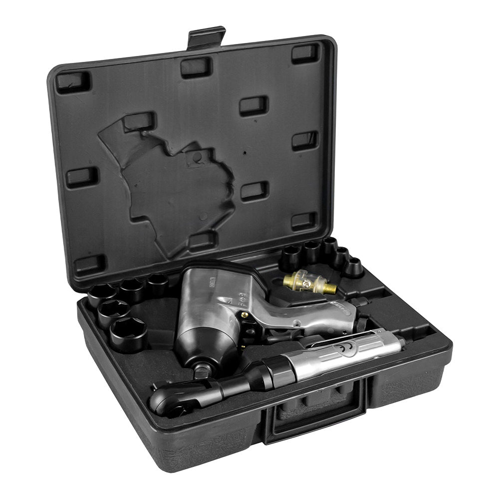 VALIGETTA DA 16 PEZZI CON CRICCHETTO E AVVITATORE 1/2" | 52156