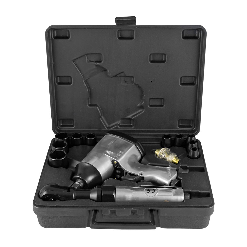 VALIGETTA DA 16 PEZZI CON CRICCHETTO E AVVITATORE 1/2" | 52156