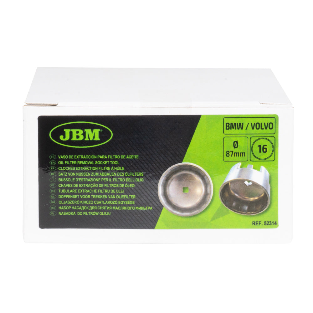 52314 BUSSOLE D'ESTRAZIONE PER IL FILTRO DELL’OLIO 87X16C