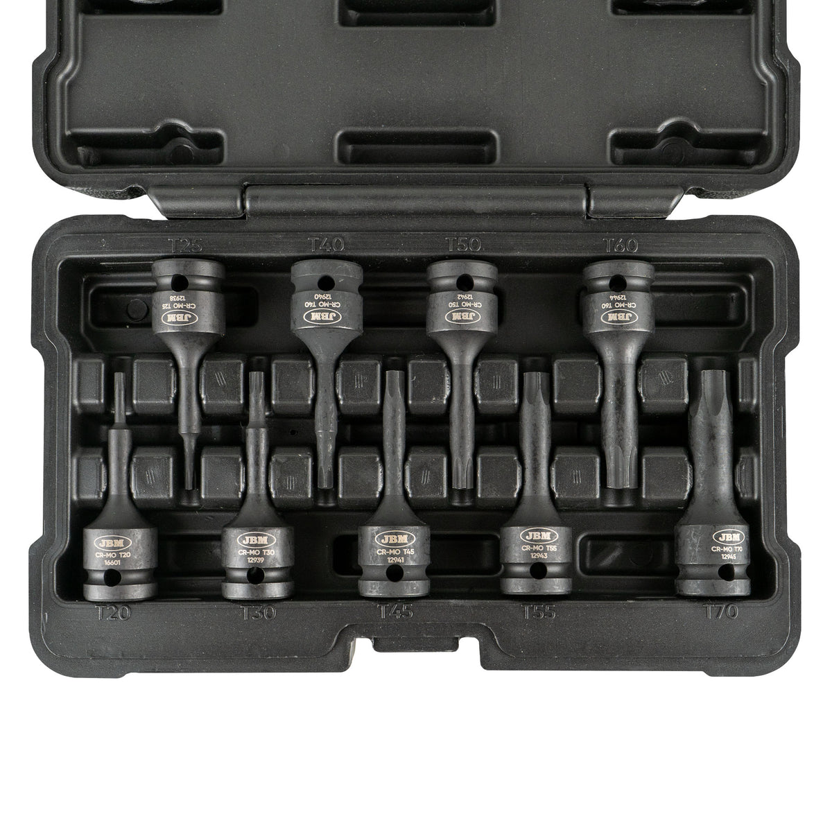 SET DI 9 PUNTE LUNGHE PNEUMATICHE DA 1/2? T60 TORX | 52340