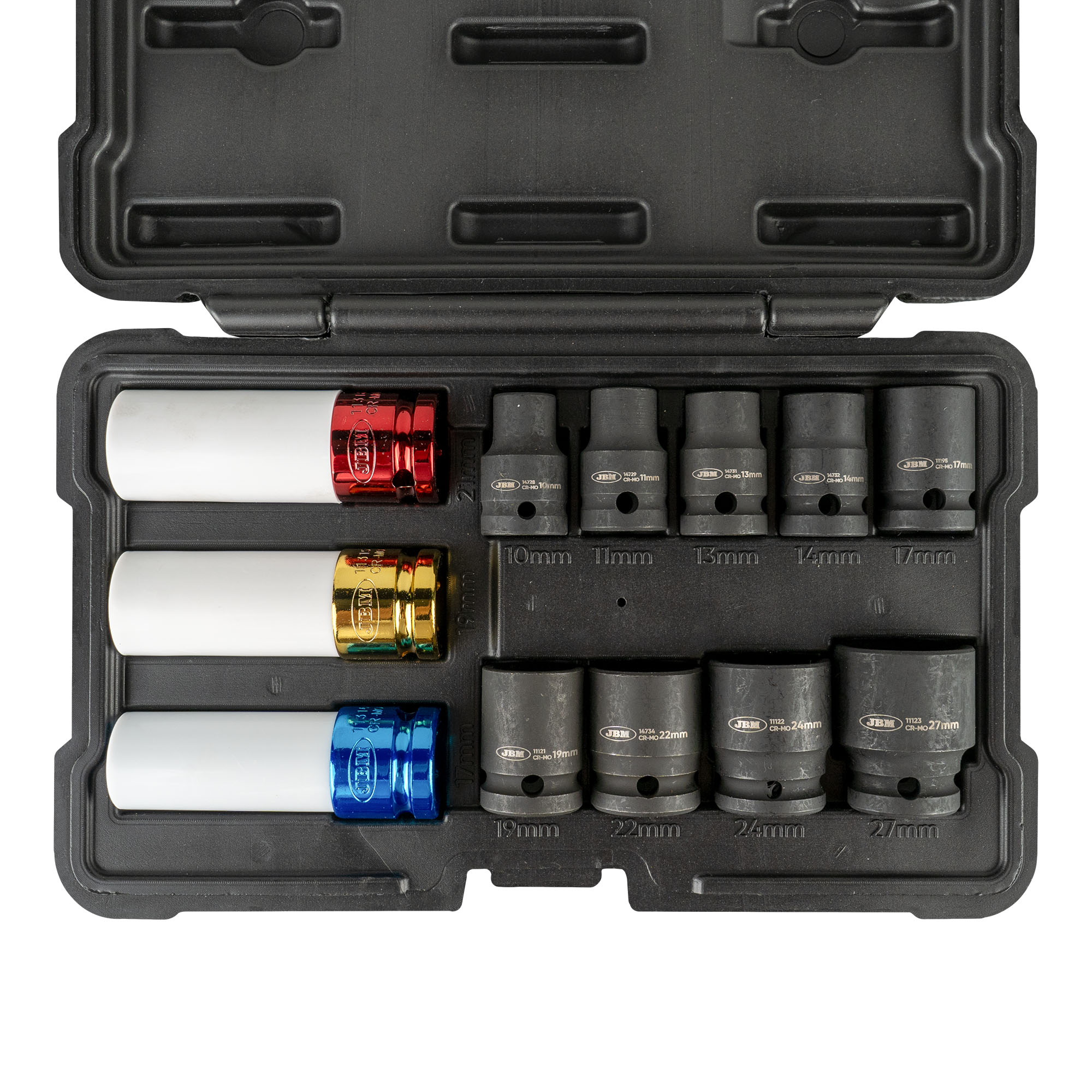 52343 SET DI 12 BUSSOLE PNEUMATICHE ESAGONALI 1/2”