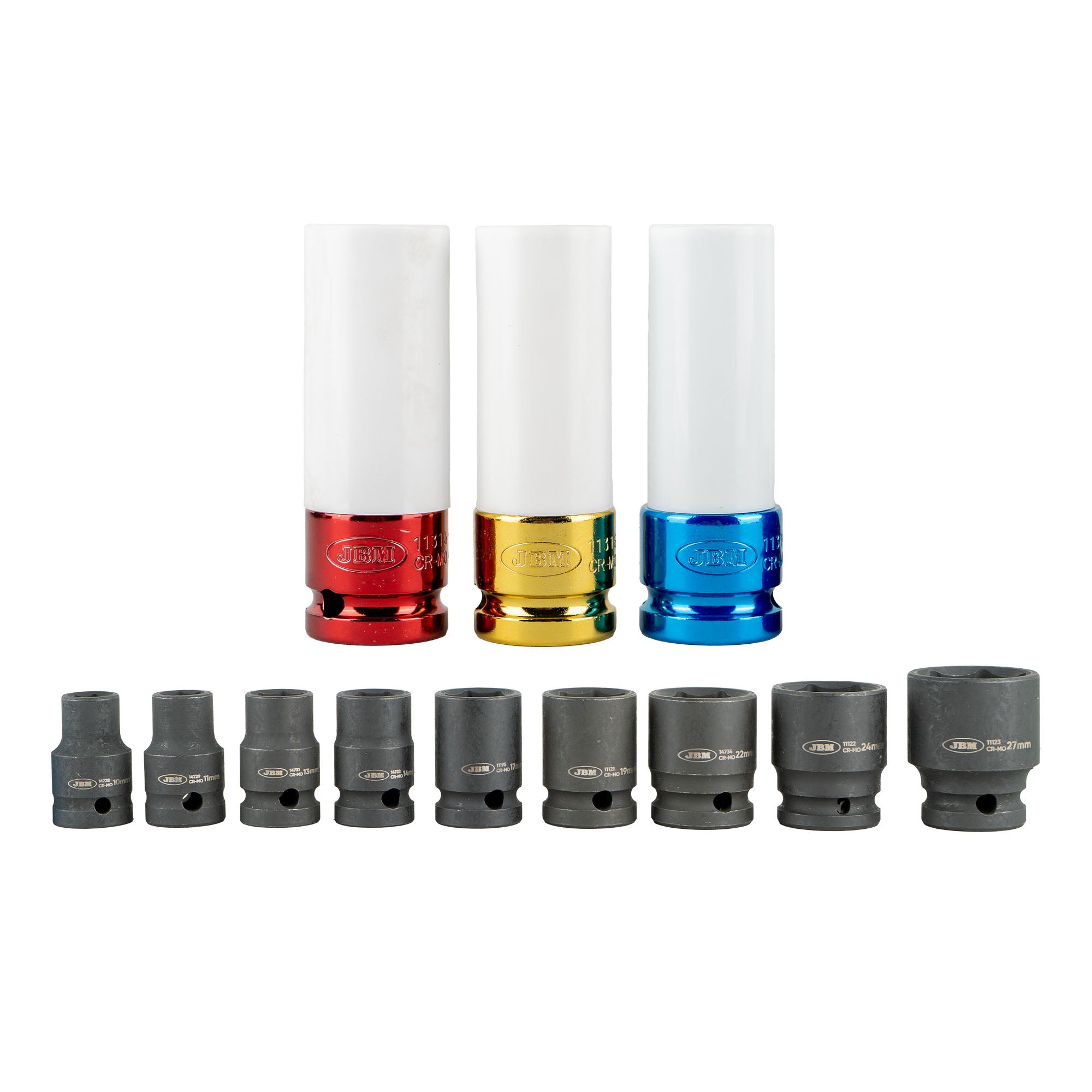 52343 SET DI 12 BUSSOLE PNEUMATICHE ESAGONALI 1/2”