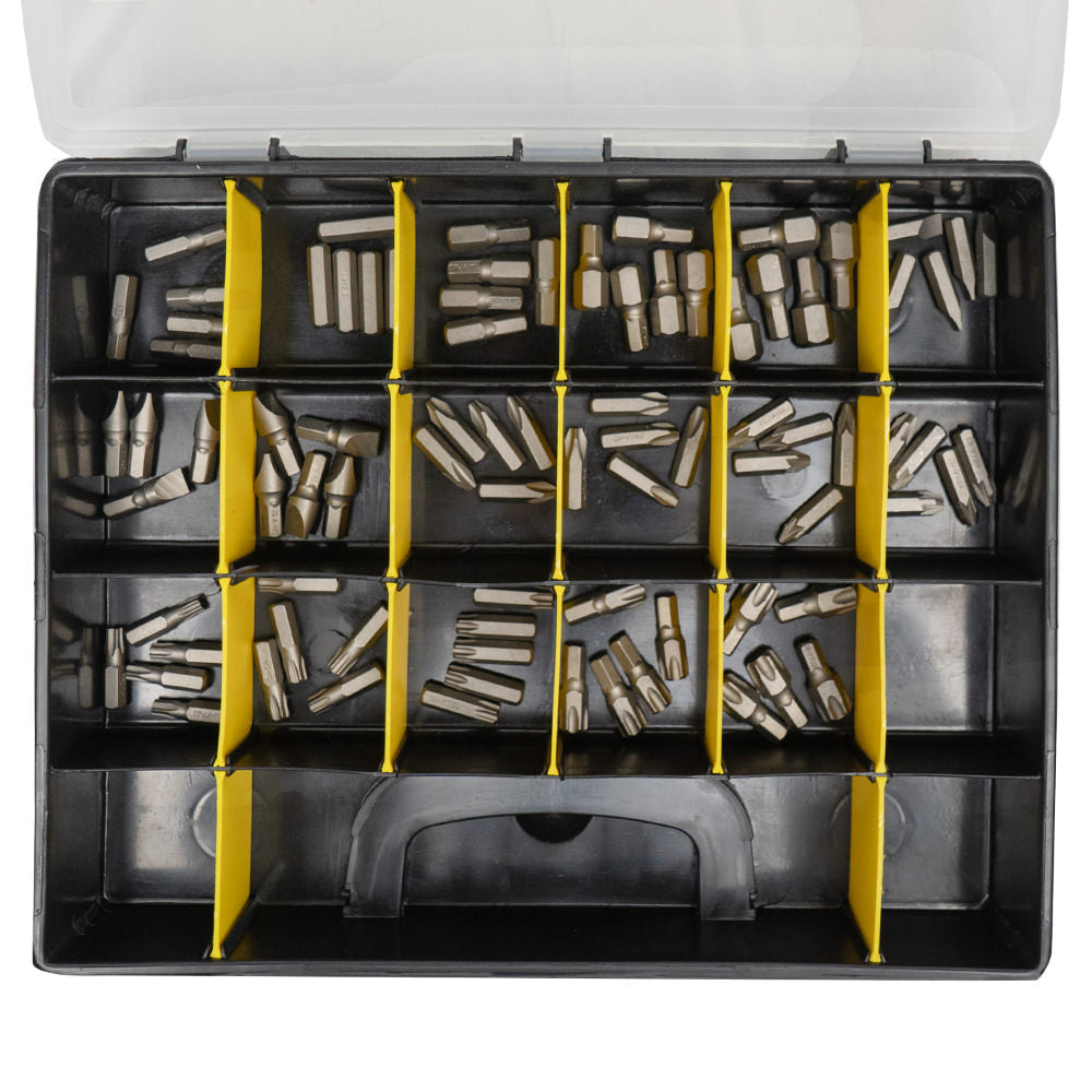 VALIGETTA DI 85 PEZZI CON INSERTI PHILLIPS, PIATTA, ALLEN E TORX | 52539