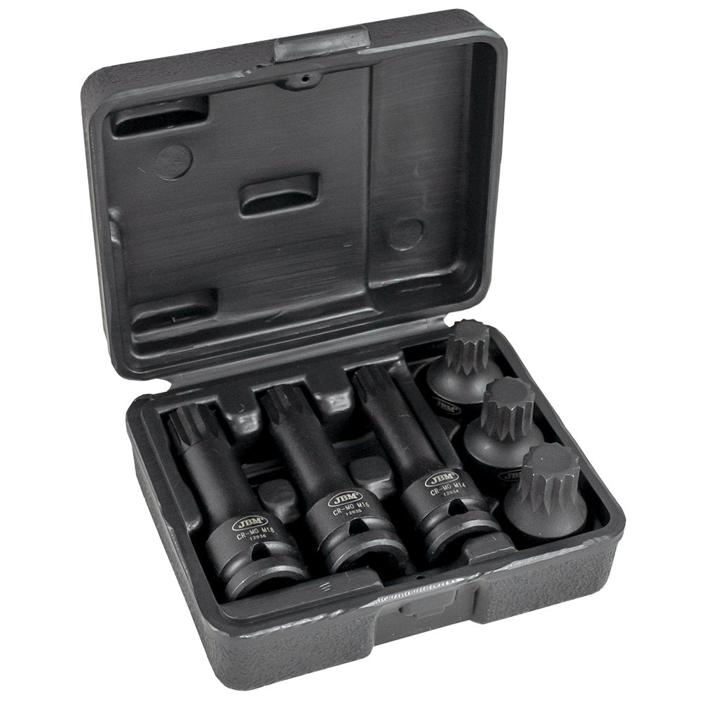 52546 SET DI 6 BUSSOLE E PUNTE XZN PNEUMATICHE 1/2”