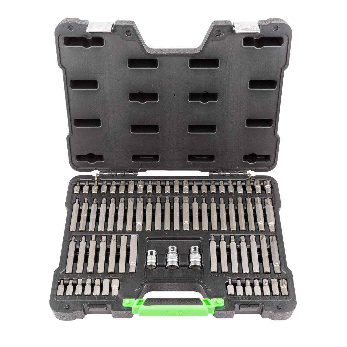 VALIGETTA DI 75 PEZZI CON INSERTI ESAGONALI, XZN, RIBE, TORX E TORX INVIOLABILI 1/2" E 3/8" | 52550