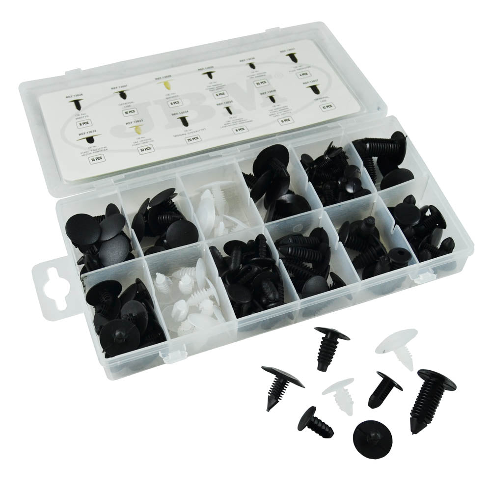 ASSORTIMENTO CLIP DI FISSAGGIO UNIVERSAL 128 PEZZI | 52888