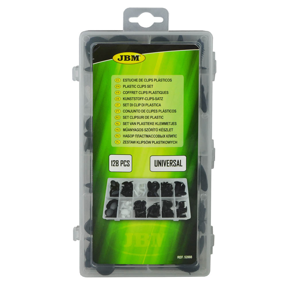ASSORTIMENTO CLIP DI FISSAGGIO UNIVERSAL 128 PEZZI | 52888