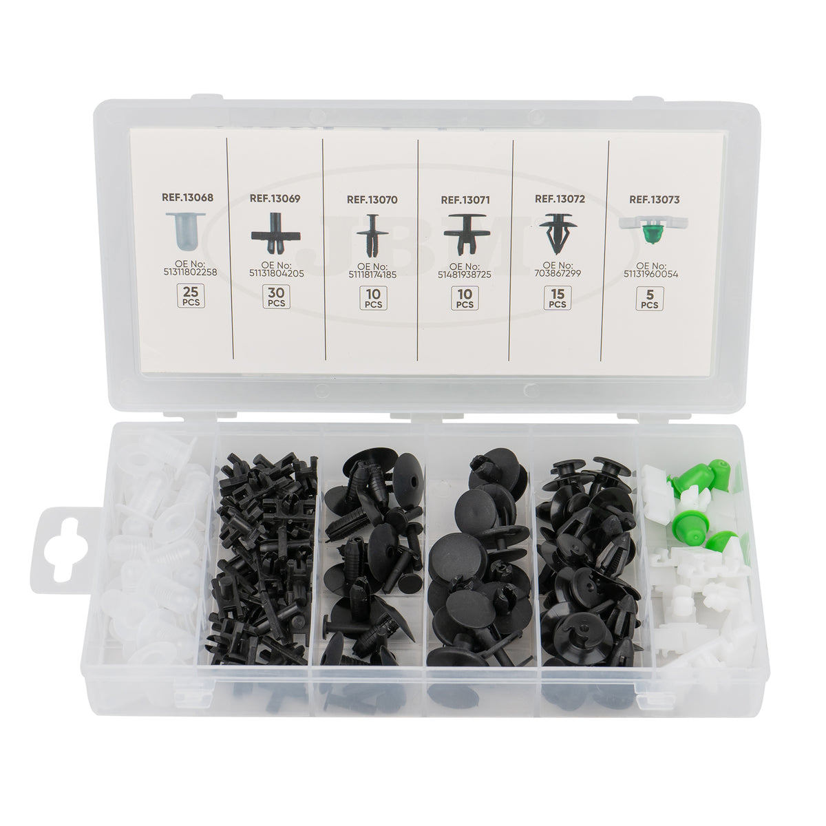 ASSORTIMENTO CLIP DI FISSAGGIO PER BMW 95 PEZZI | 52892