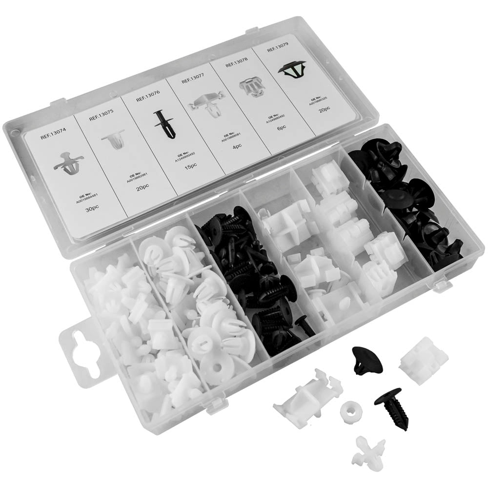 ASSORTIMENTO CLIP DI FISSAGGIO PER BENZ 95 PEZZI | 52893