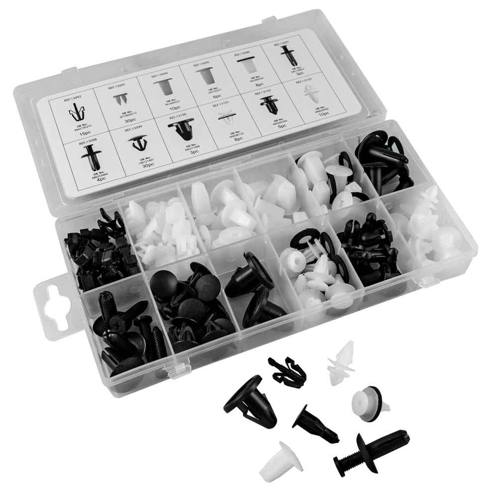 ASSORTIMENTO CLIP DI FISSAGGIO PER MITSUBISHI 134 PEZZI | 52895