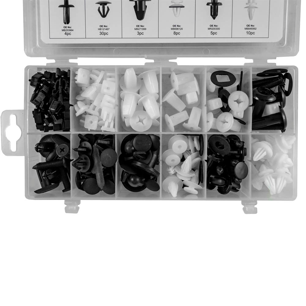 ASSORTIMENTO CLIP DI FISSAGGIO PER MITSUBISHI 134 PEZZI | 52895