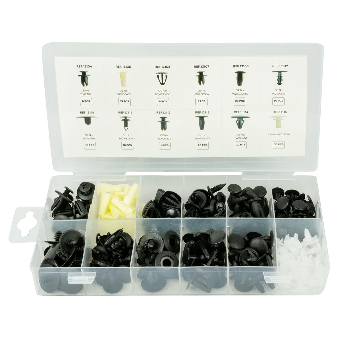 ASSORTIMENTO CLIP DI FISSAGGIO PER MAZDA 190 PEZZI | 52896