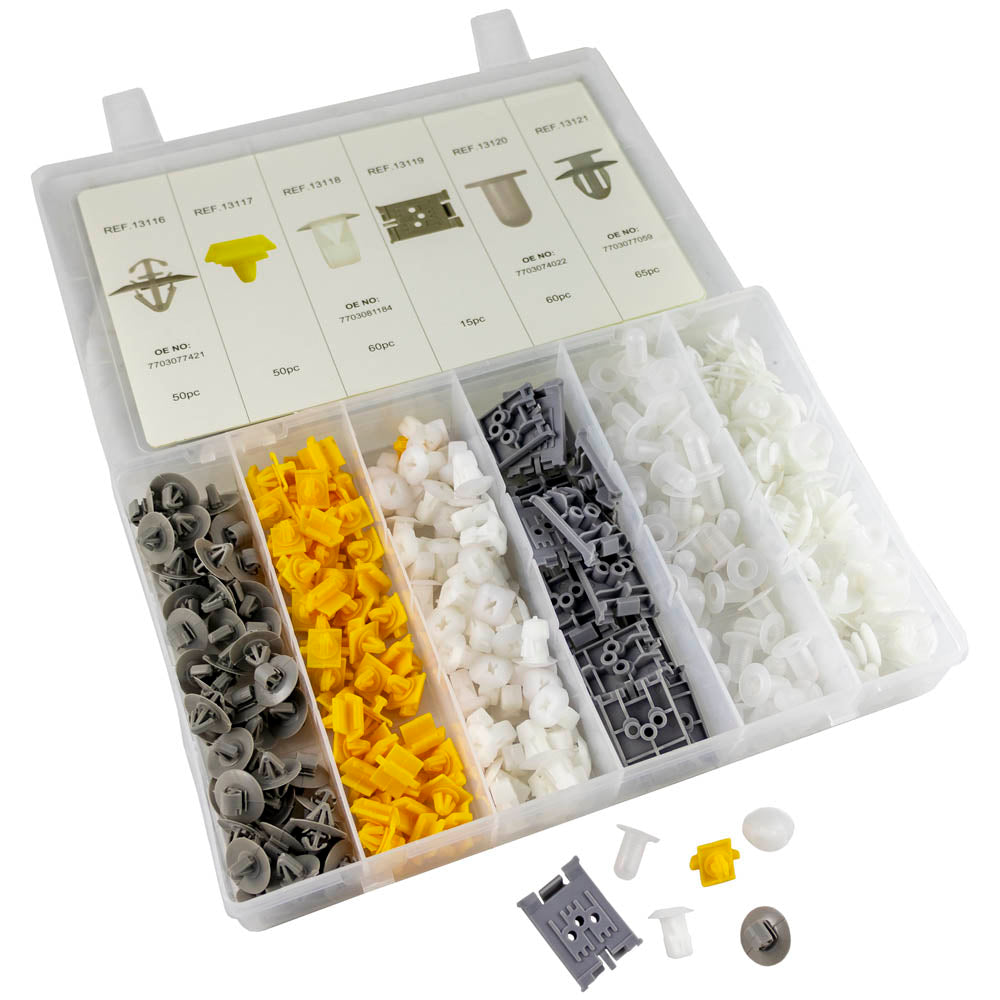 ASSORTIMENTO CLIP DI FISSAGGIO PER  RENAULT 300 PEZZI | 52897