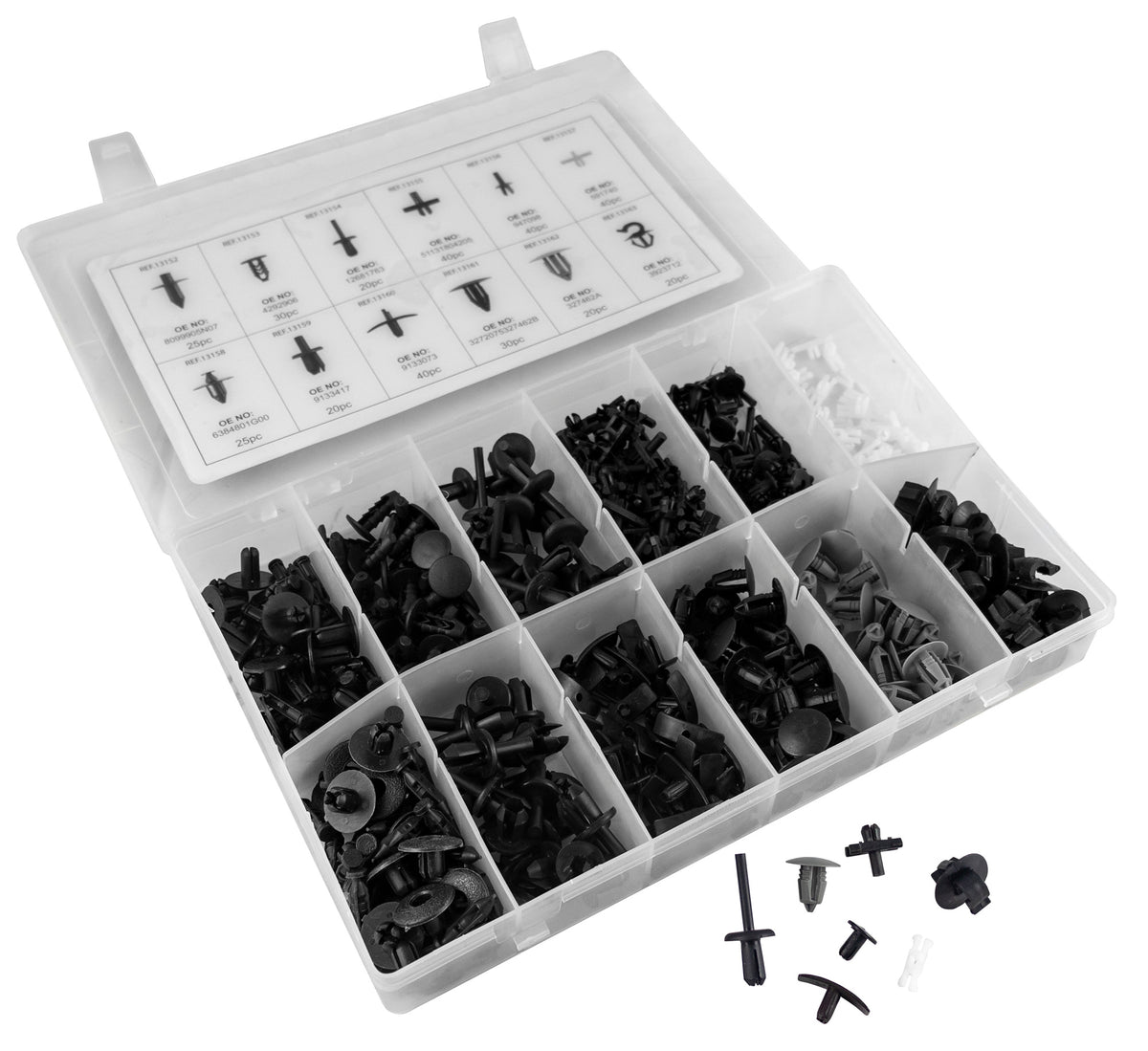 ASSORTIMENTO CLIP DI FISSAGGIO PER VOLVO 350 PEZZI | 52901