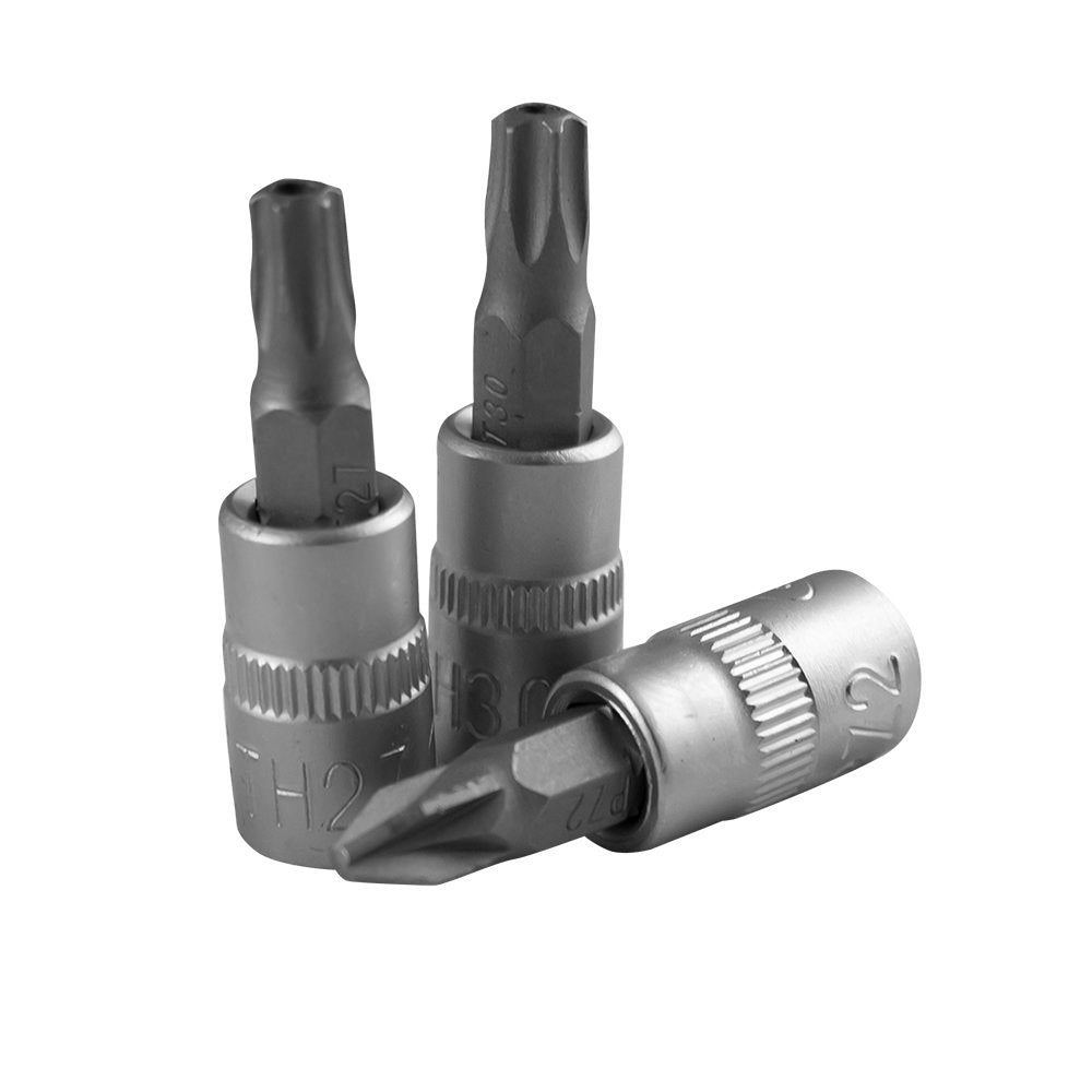SET DI 30 INSERTI PHILLIPS, PIATTO, ALLEN, TORX E TORX INVIOLABILI CON BUSSOLE 1/4" | 52908