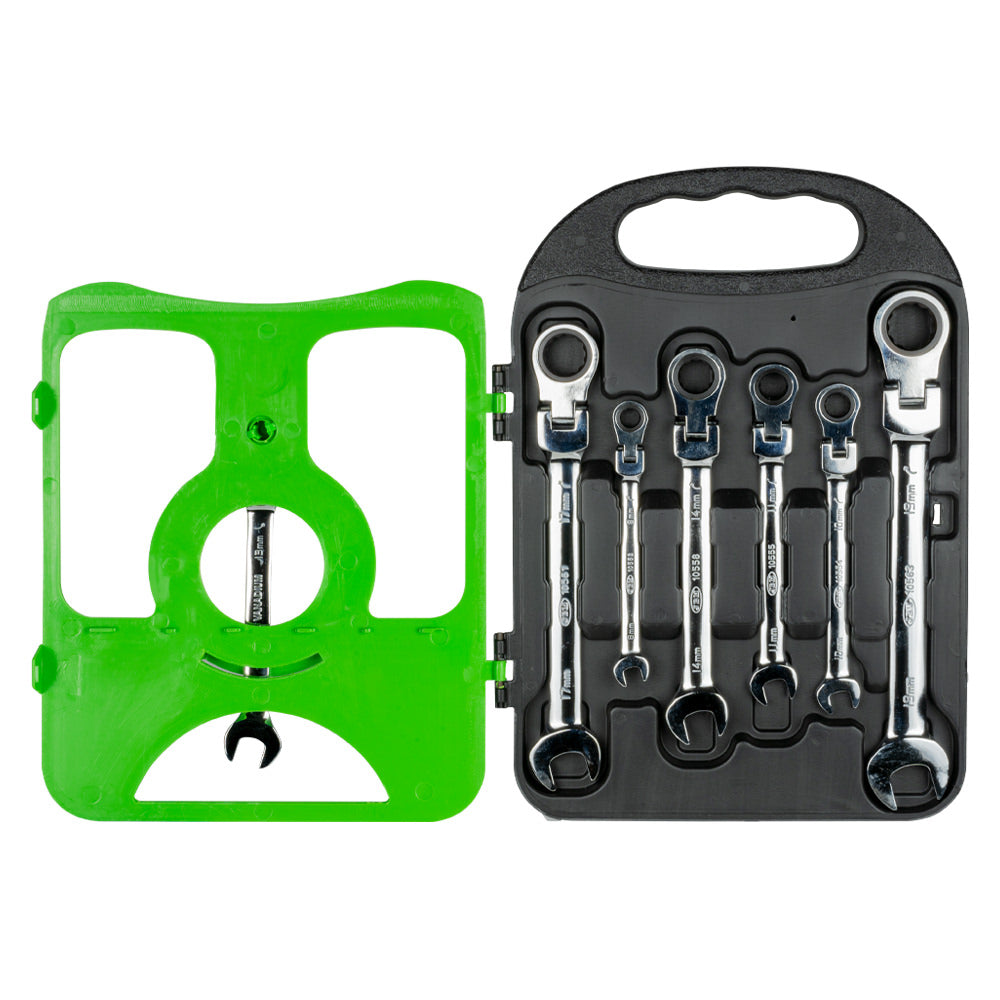 SET DI 7 CHIAVI COMBINATE A CRICCHETTO SNODATE-53017