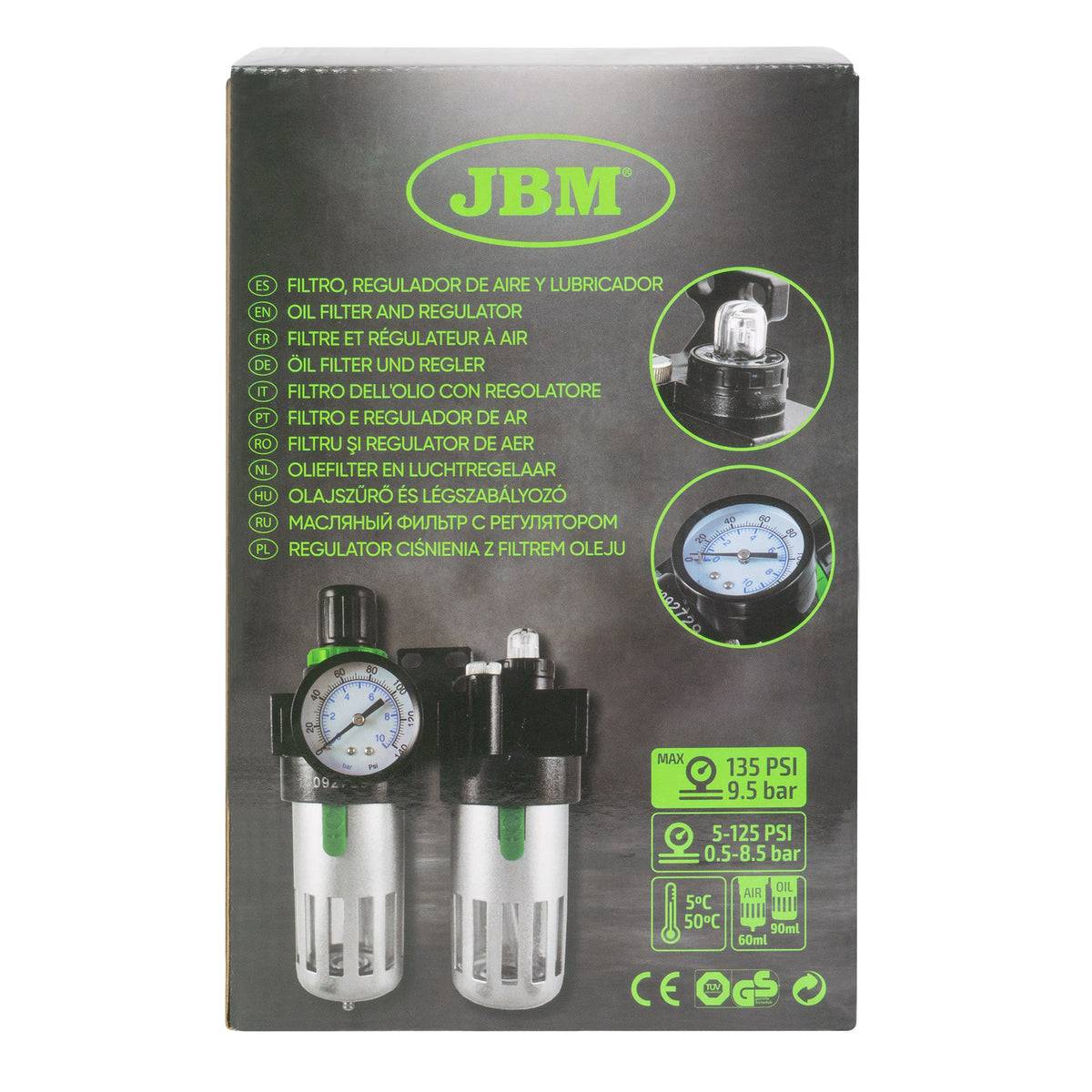 FILTRO DELL OLIO CON REGOLATORE 3/8" | 53067