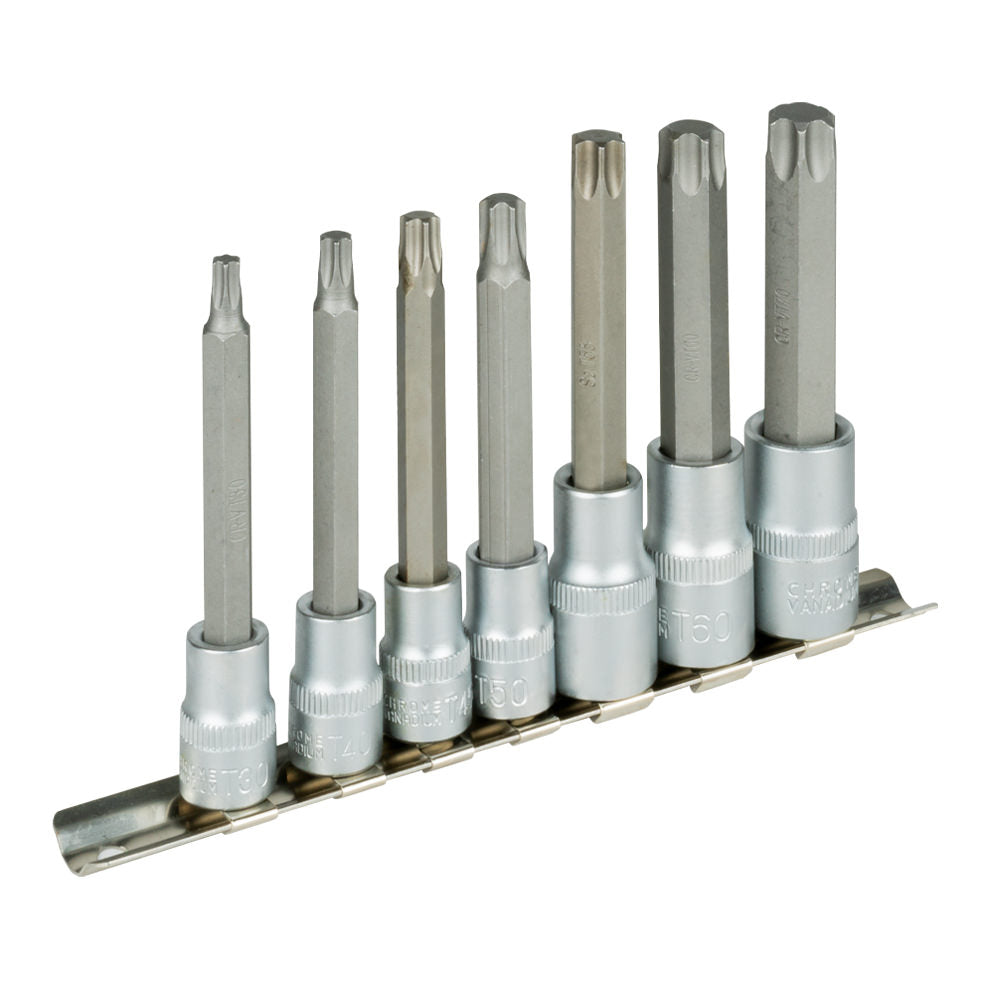 SET DI 7 INSERTI TORX CON BUSSOLE 3/8" E 1/2" | 53084