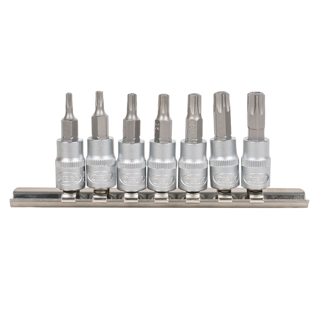 SET DI 7 INSERTI TORX INVIOLABILI CON BUSSOLE 1/4 | 53127
